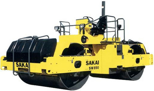 Tandemwalze - 12 500 kg ( 27 560 lbs ) | SW850 - SAKAI HEAVY INDUSTRIES - Vibration / mit Gelenk