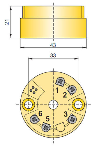 Temperaturmessumformer / am Sondenkopf - AT-2 - APLISENS S.A. - Pt100 / 4-20 mA / programmierbar