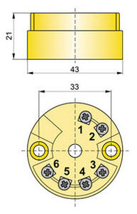 Temperaturmessumformer / am Sondenkopf - ATX-2 - APLISENS S.A. - Pt100 / 4-20 mA / analog