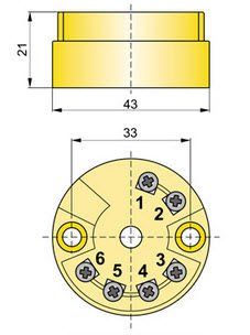 Temperaturmessumformer / am Sondenkopf - GI-22-2 - APLISENS S.A. - 4-20 mA / programmierbar / Prozess