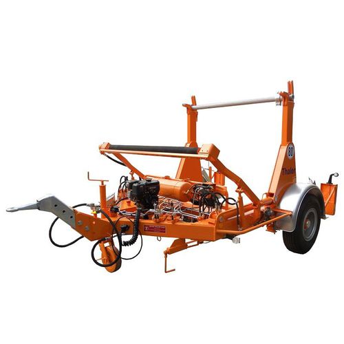 Kabeltrommelanhänger - TTA 4008 K - Jakob Thaler GmbH - für Kabeltransport und -verlegung / für Kabeltrommel / einachsig
