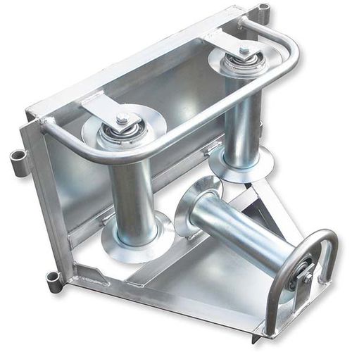 Kabelverlegerolle mit Stahl-Rollenkörper - Z 819-11.00-00/0 - Jakob Thaler GmbH - mit Bodenplatte