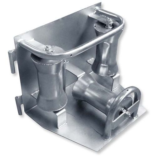 Kabelverlegerolle mit Stahl-Rollenkörper - Z-KER 103Z - Jakob Thaler GmbH - mit Bodenplatte