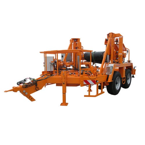 Kabeltrommelanhänger - TTA 25014 S - Jakob Thaler GmbH - für Kabeltransport und -verlegung / für Rohre / 2-Achsen