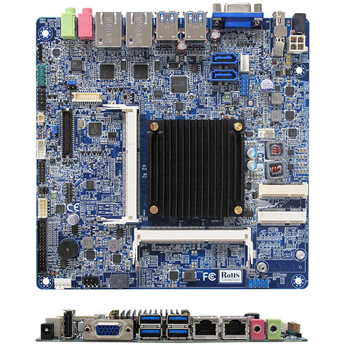 Mini-ITX-Mainboard - MX1900J - BCM Advanced Research - Quad-Core / Intel® Celeron J1900 / Intel®