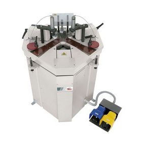 Eckverbindungspresse für Aluminiumprofile - VECTRA 150 - ABCD MACHINERY S.r.l. - halbautomatisch / hydropneumatisch / pedalbetrieben