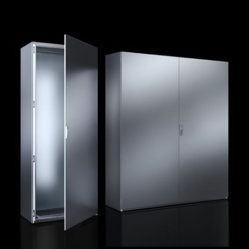 Bodenstehender Schaltschrank - VX SE - RITTAL - Edelstahl / mit Montageplatte / einteilig