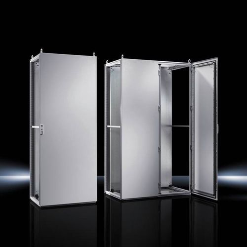 Bodenstehendes Schranksystem - TS 8 - RITTAL - mit Tür / Stahlblech / modular