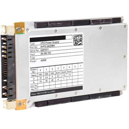 3U-Stromversorgung - VPX340 - Kontron - DC/DC / gesteuert / mit mehreren Ausgängen