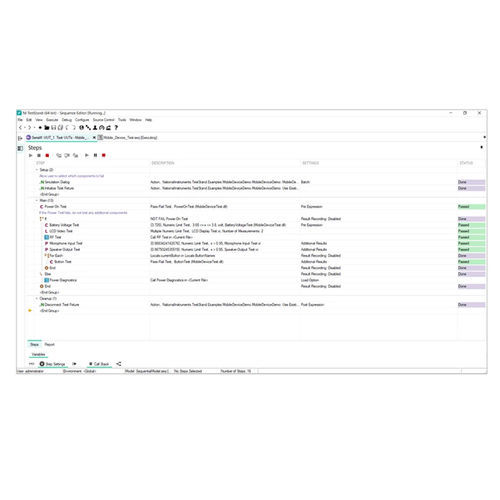 Entwicklungssoftware - TestStand - NATIONAL INSTRUMENTS - für Test / Tracking / Prozess