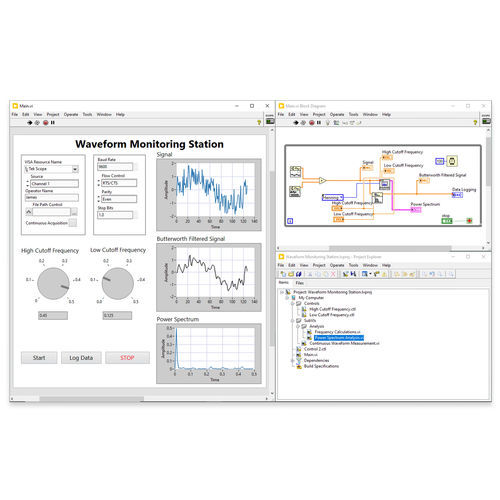 Programmiersoftware - LabVIEW - NATIONAL INSTRUMENTS - Mess / Steuerung / Projektentwicklung