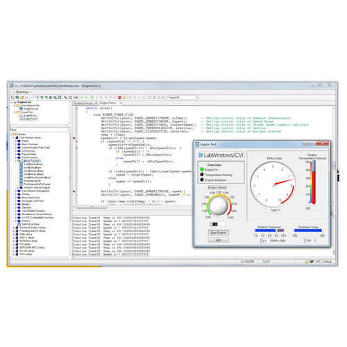 Programmiersoftware - LabWindows™/CVI - NATIONAL INSTRUMENTS - Mess / Steuerung / Datenverwaltung