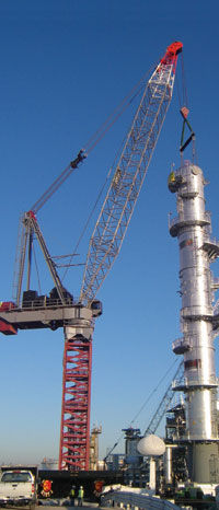 Turmkran - Favelle Favco - festinstalliert / Spitzenausleger / für Baustelle
