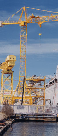 Festinstallierter Kran - Favelle Favco - Wipp / Hafen / für Werft