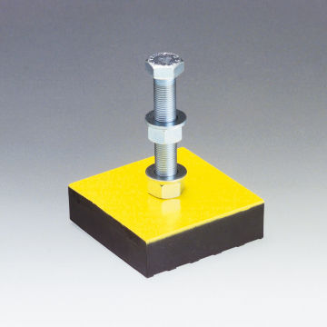 Maschinenfuß - 12.2024.01 series - APSOparts® - galvanisiertem Stahl / Antivibration / Nivellier