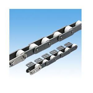 Stahl-Förderkette - RF series - Tsubakimoto Chain - mit Halterungen / doppelt / für die Lebensmittelindustrie