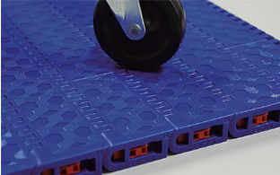 Modulares Förderband - WT3109-W  - Tsubakimoto Chain - flexibel / Kunststoff / rutschfest