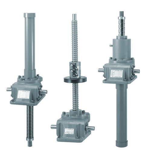 Trapezgewindespindel-Spindelhubgetriebe - JWM series - Tsubakimoto Chain - axial verfahrende Spindel / mit Schnecke / Edelstahl