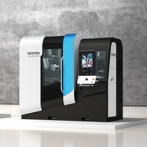 CNC-Drehautomat - EvoDECO 32 - TORNOS - 10-Achsen / 4 Werkzeuge / für Automobilanwendungen
