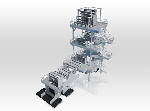 Mehrschicht-Extrusionsanlage - Diaperblown® series - COLINES® S.p.A. - Blasfolien / für HDPE / für Stretchfolien