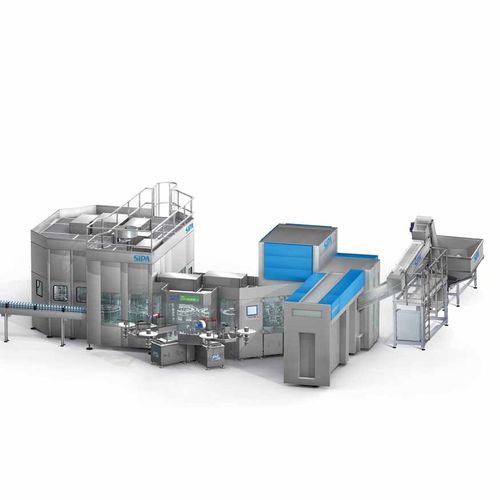 Blasform-, Etikettier-, Füll- und Verschließmaschine / für Kunststoffflaschen -  Sincro TriBloc - SIPA