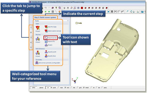 Simulationssoftware - Designer - Moldex3D, CoreTech System Co., Ltd. - Modellierung / Projektentwicklung / 3D