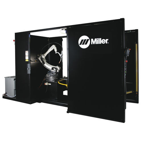 Schweißroboterzelle - PerformArc 350S - Miller Electric Mfg. - für Zusammenbau / für Bearbeitungszentrum / hochflexibel