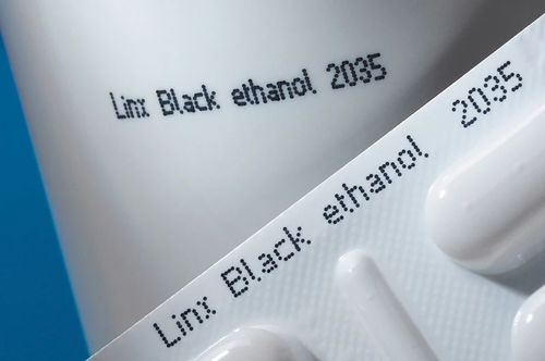 Lösungsmitteltinte - 2035 - LINX PRINTING TECHNOLOGIES LTD - für Kunststoff / schwarz / für Lebensmittelverpackung