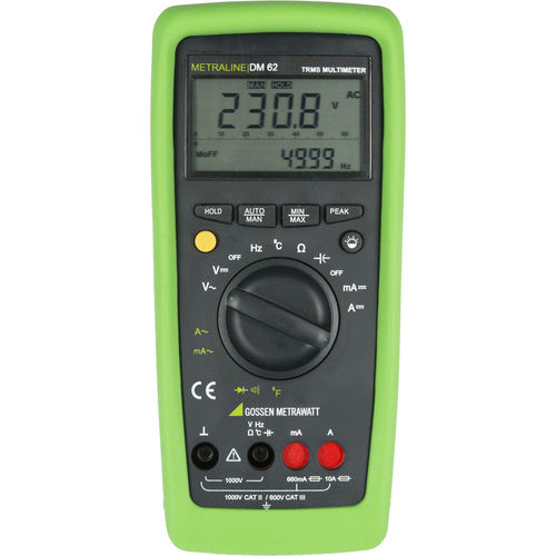 Digitales Multimeter - METRALINE DM 62 - GOSSEN METRAWATT GmbH - mit Bargraphanzeige / tragbar / 1000 V