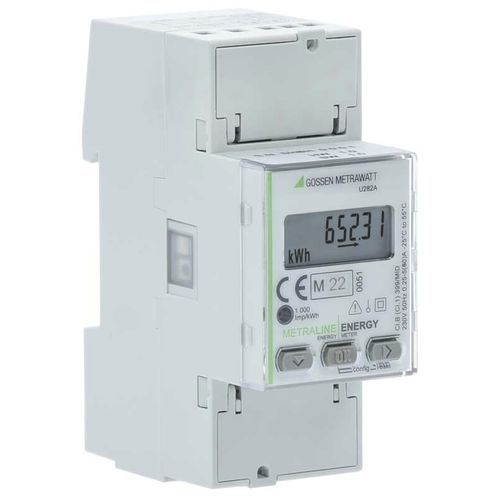 Einphasiger elektrischer Energiezähler - U282 C  - GOSSEN METRAWATT GmbH - für DIN-Schiene / digital / MID-zertifiziert