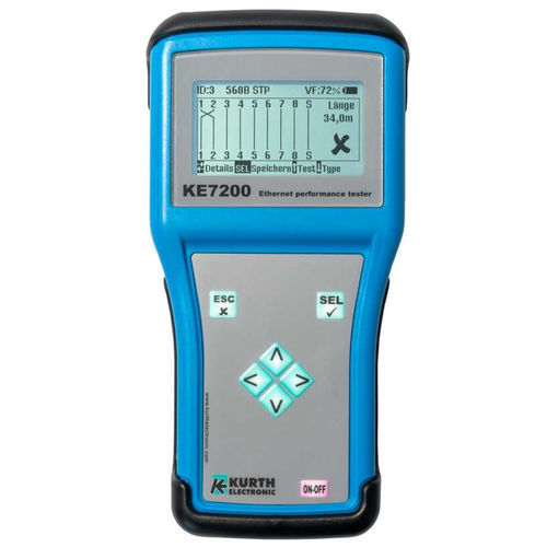 Ethernet-Netzwerk-Tester - KE7200 - GOSSEN METRAWATT GmbH - Durchgang / Leistungsfähigkeit / TDR