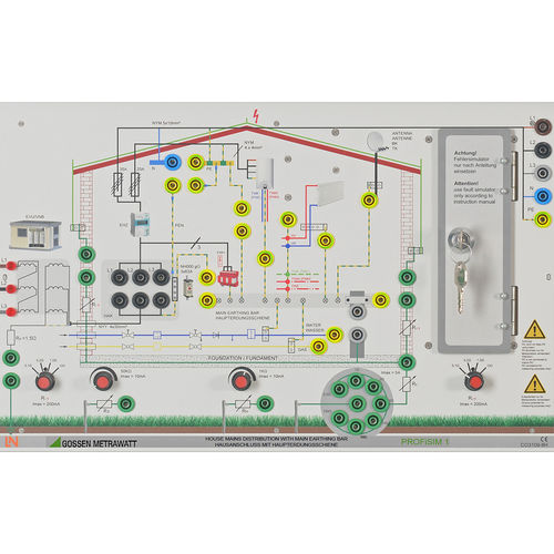 Demonstrationstafel für Elektroinstallation - PROFiSIM 1 - GOSSEN METRAWATT GmbH
