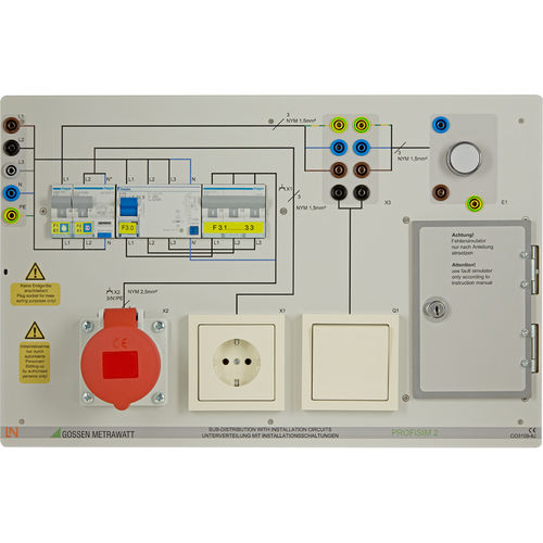 Demonstrationstafel für Elektroinstallation - PROFiSIM 2 - GOSSEN METRAWATT GmbH