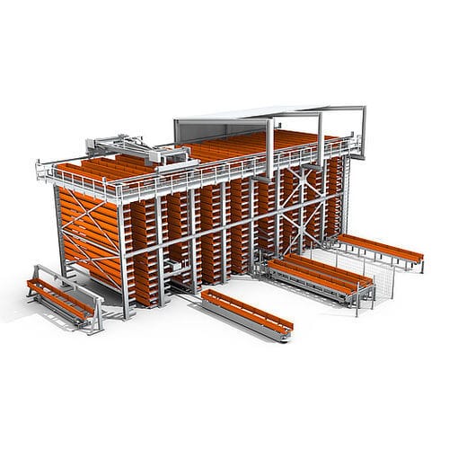 Vertikales automatisches Lagersystem - UNITOP - KASTO Maschinenbau GmbH & Co. KG - für Stäbe / Regalförderzeug / mit Rollbrücke