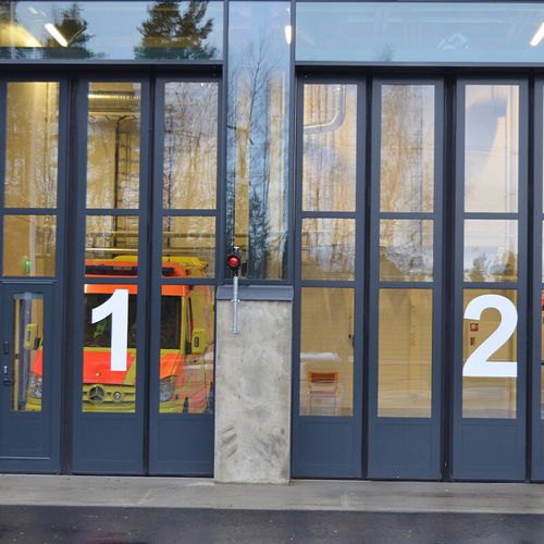 Falttor - FD2050F - ASSA ABLOY Entrance Systems - Aluminium / Glas / Industrie