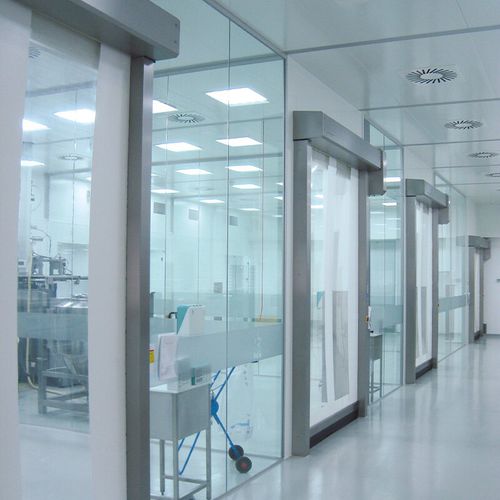 Rolltor - RR300 - ASSA ABLOY Entrance Systems - Edelstahl / für Reinraum / Schnelllauf