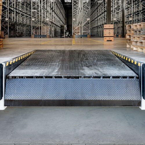 Hydraulische Überladebrücke - DL6010SA - ASSA ABLOY Entrance Systems - mit Klappkeil