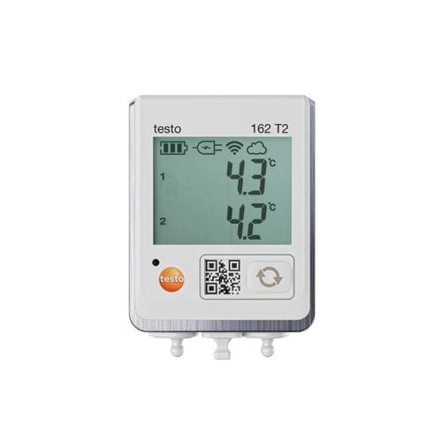 Temperatur-Datenlogger - 162 T2 - TESTO - Online / NTC / mit Display