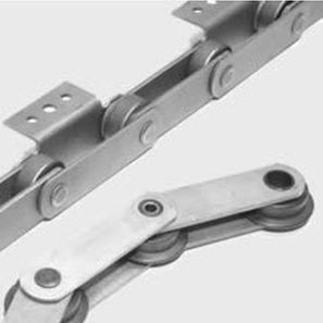 Stahl-Förderkette - RENOLD - Glied / für die Lebensmittelindustrie / mit Rollen
