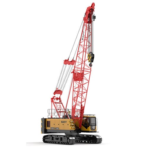 Kran auf Raupen - SCC750A-5 - SANY - Ausleger / Gitter / für Baustelle