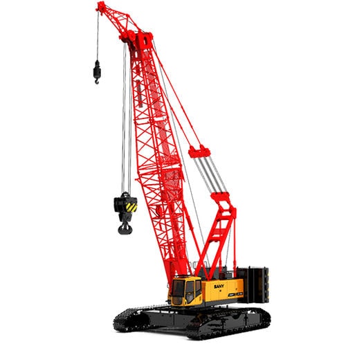 Kran auf Raupen - SCC1350A - SANY - Ausleger / Gitter / für Baustelle