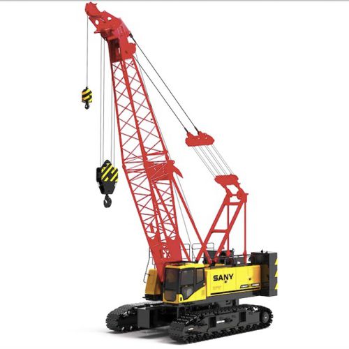 Kran auf Raupen - SCC850A-5 - SANY - Ausleger / Gitter / für Baustelle