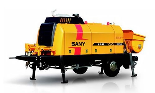 Anhängermontierte Betonpumpe - HBT6006A-5 - SANY - für Baustelle / elektrisch / Kolben