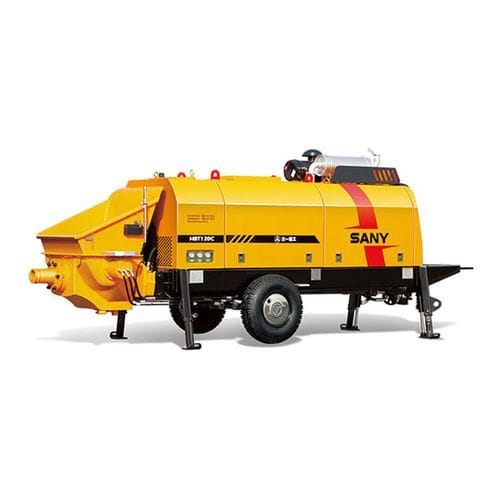 Anhängermontierte Betonpumpe - HBT6013C-5 - SANY - für Baustelle / elektrisch / Kolben