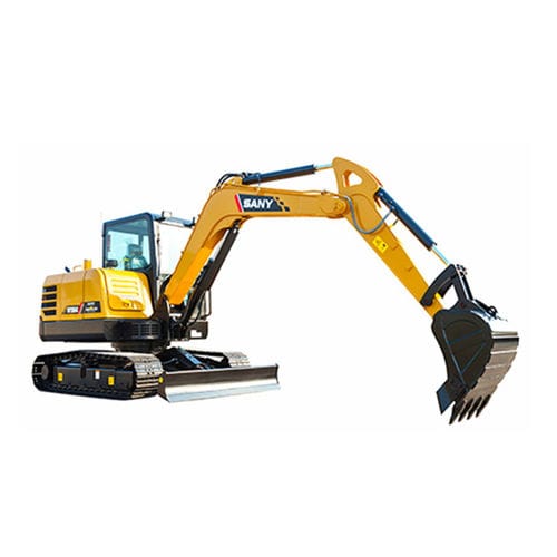 Minibagger - SY55C - SANY - auf Raupen / Diesel / für Baustellen