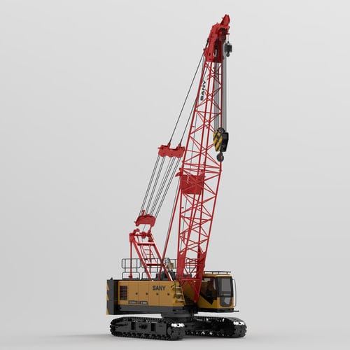 Kran auf Raupen - SCC600A - SANY - Ausleger / Gitter / für Baustelle