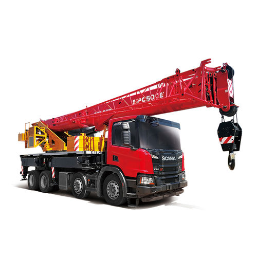 LKW-montierter Kran - SPC500E - SANY - Ausleger / Teleskop / für Baustelle
