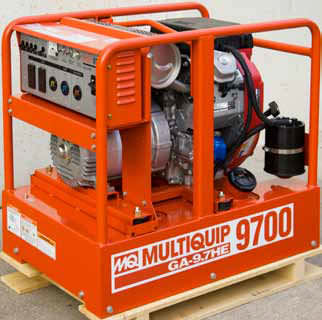 Benzinbetriebenes Stromaggregat - GA97HEA - Multiquip, Inc. - einphasig / tragbar / 60 Hz