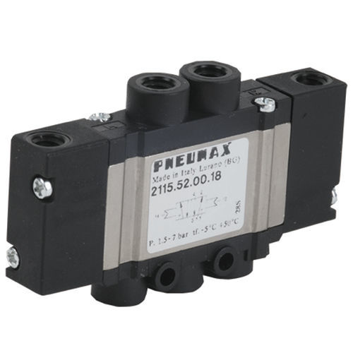 Pneumatik-Wegeventil / Schieber - 2100 series - PNEUMAX - magnetbetrieben / 5-Wege / Aluminium