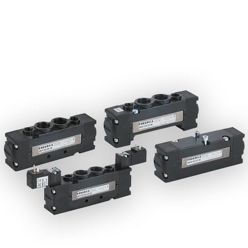 Pneumatik-Wegeventil / Schieber - 2600 series - PNEUMAX - magnetbetrieben / 5-Wege / Aluminium
